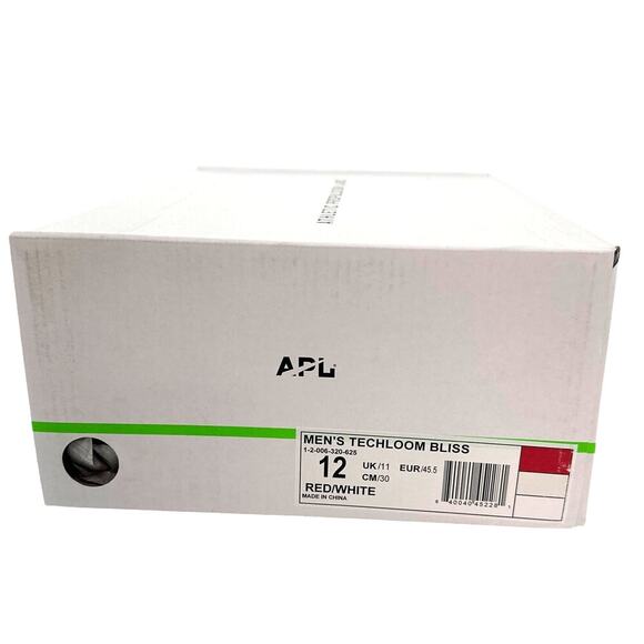 APL Men's Red White TechLoom Bliss Sneakers Size 12 - Picture 2 of 10
